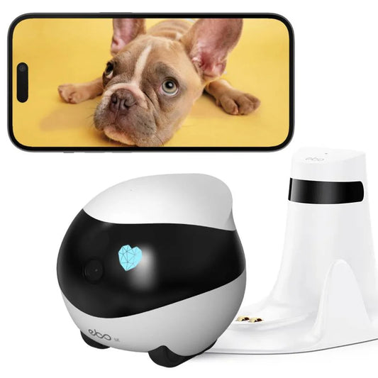 Remote Camera Robot 1080P HD Mobile Home Security With Auto Recharge Night Vision Pet Companion
