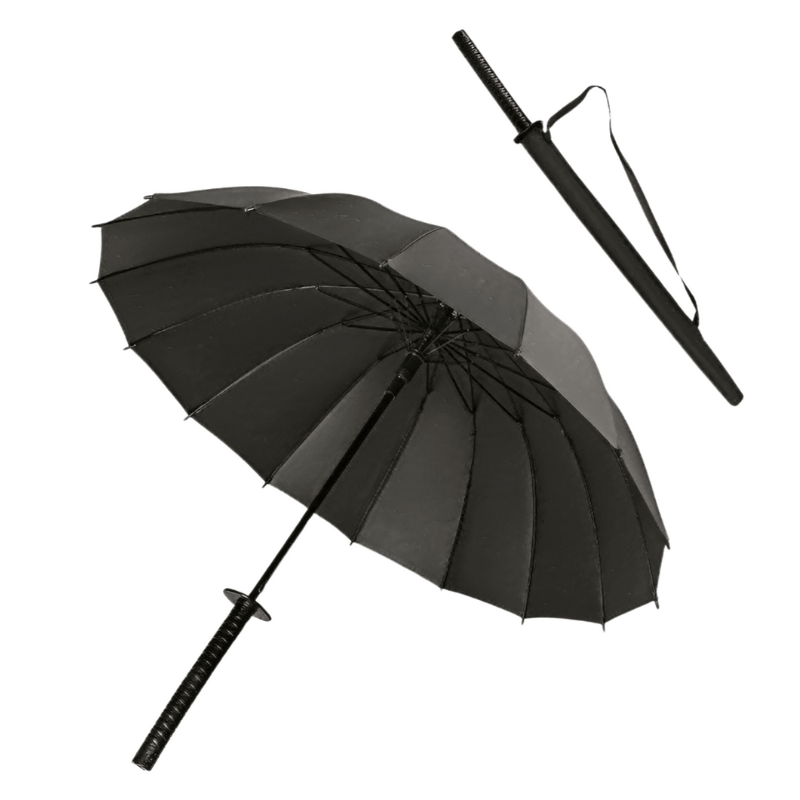 Samurai Sword Umbrella With Katana Handle Premium Windproof Rain Protection
