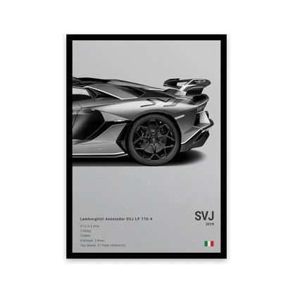 showroom car wall art canvas
