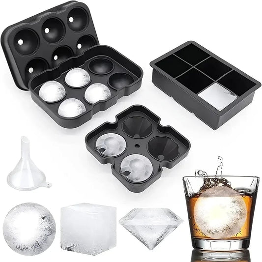 Silicone Ice Ball Mold Tray For Cocktails And Drinks
