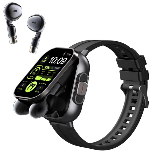 Smartwatch With Earbuds Bluetooth 5.0 Music And Fitness Tracking
