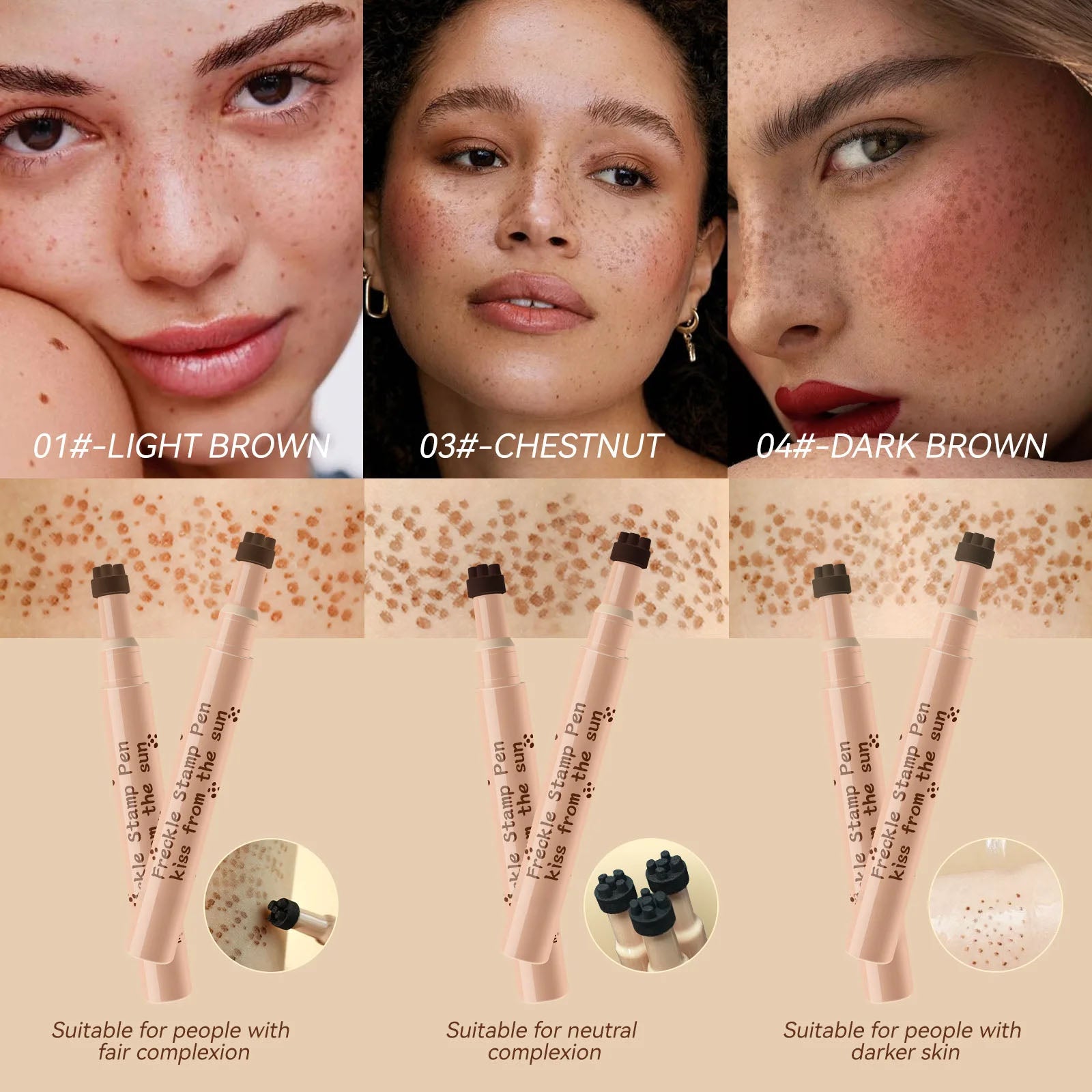 Caneta de Sardas à Prova de Borrões e à Prova de Água