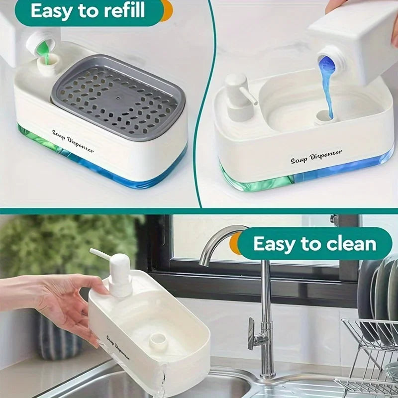Automaattinen 3 in 1 -saippua-annostelija hygieniaan ja siivoukseen
