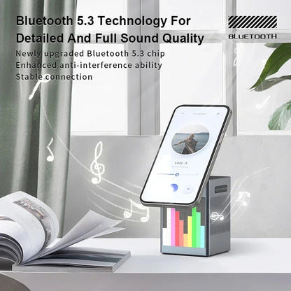 Space Saving 6 In 1 Magnetic Wireless Charger With Speaker
