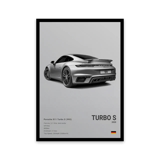 sport car wall art canvas
