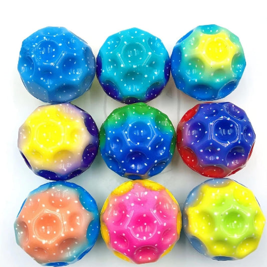 High Bouncing Moon Ball Super Bouncy Gravity Defying Pop Sound Viral Sensory Toy
