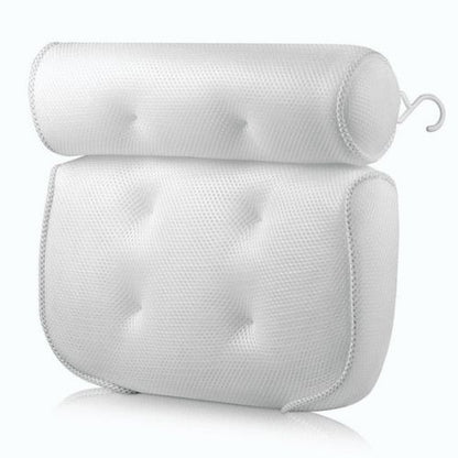 alt: Waterproof Luxury Bathtub Pillow 2 Panel with Neck and Back Support
