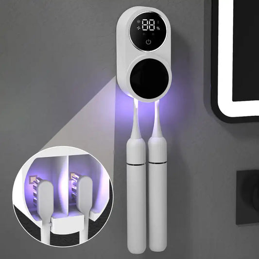 Toothbrush UV Cleaner With LED Smart Screen Advanced UV C Sanitizer
