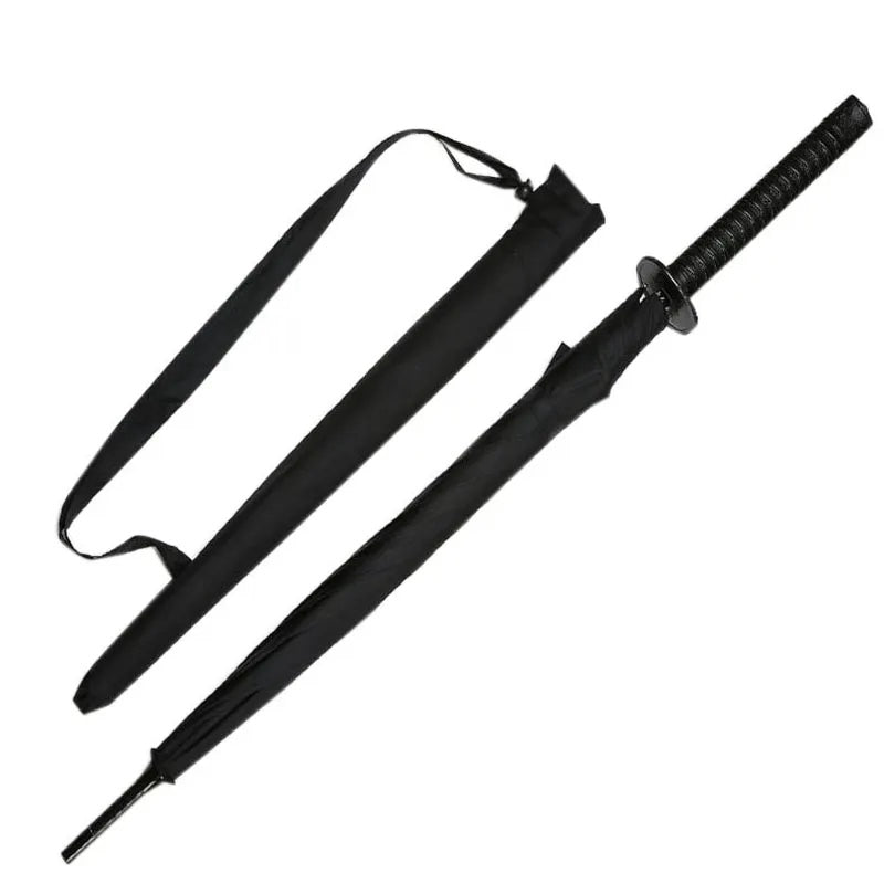 Traditional Japanese Design Samurai Sword Umbrella With Cushioned Grip
