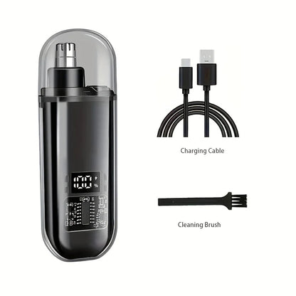 USB Rechargeable Nose Hair Trimmer Mens Womens Electric Grooming Tool
