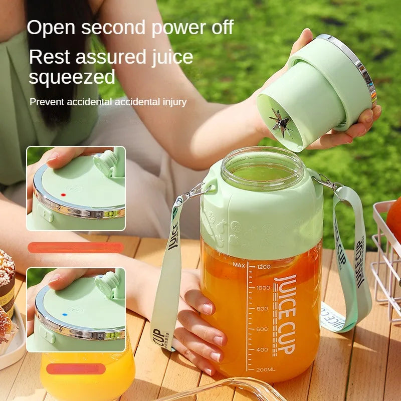 USB-wiederaufladbarer tragbarer Fruchtsaft-Mixbecher